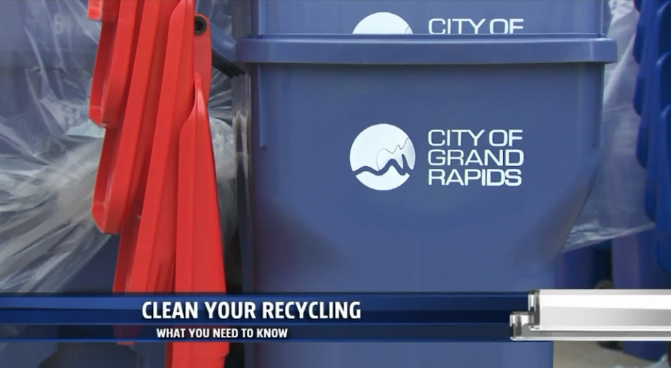 City of Grand Rapids Recycling Bin